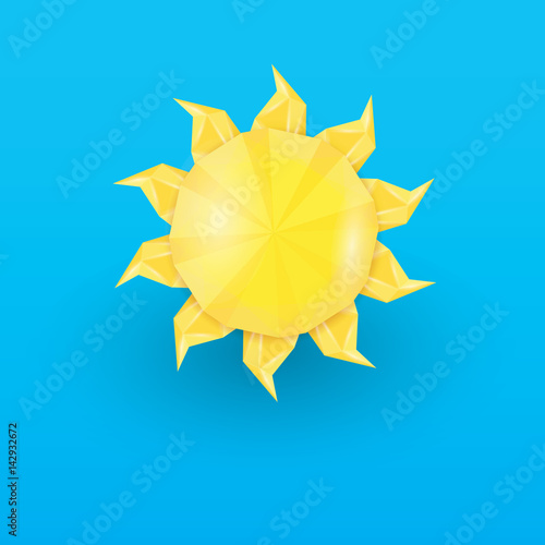 Sun icon . Vector illustration