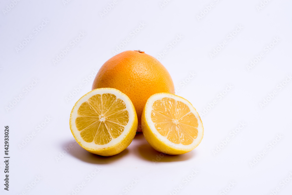 fruits isolated on a white background. fruits isolated on a white background.