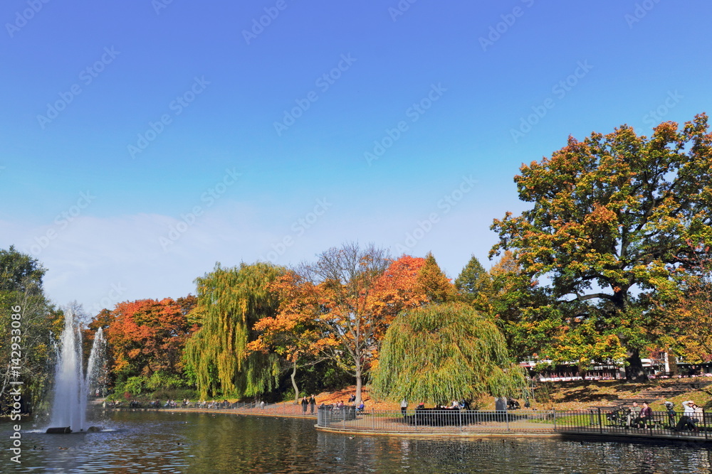 Fototapeta premium Berlin, Volkspark Friedrichshain