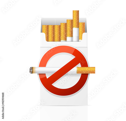 No Smoking Concept. Vector