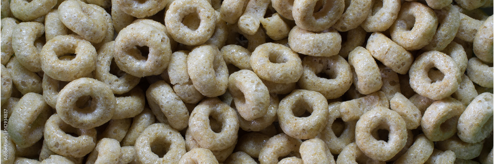 Naklejka premium Honey Nut Cheerios Closeup