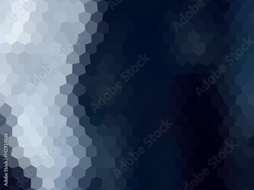 Gradient low poly hexagon style vector mosaic background