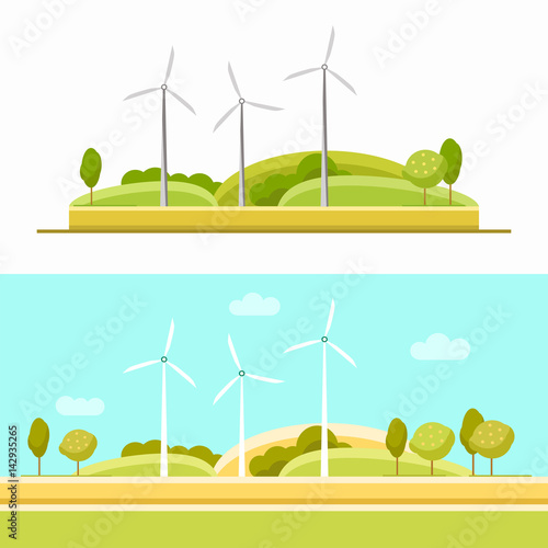 Wind turbine set