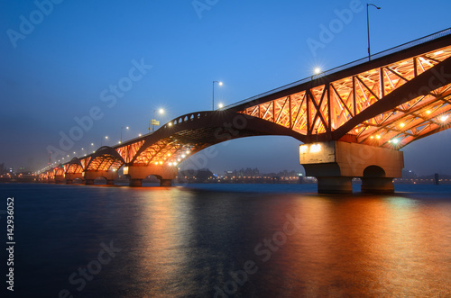 korea/Seongsan bridge at night photo