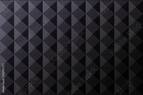 Vector realistic soundproof wall seamless pattern. Concept of soundproof acoustic equipment and music studio.