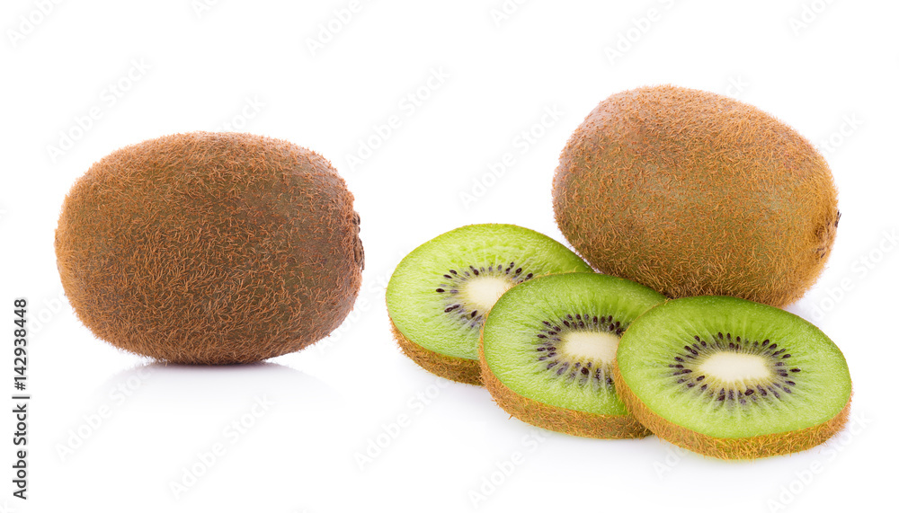 Kiwi fruit isolated on white background Kiwi fruit isolated on white background
