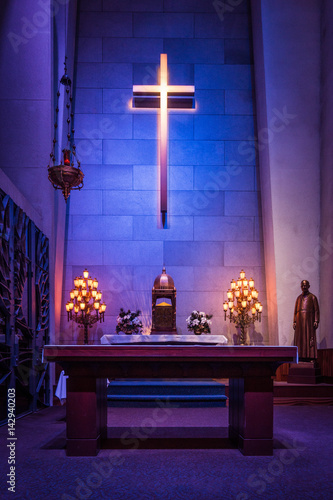 Christmas Decorated Inside Of the St Joseph’s Oratory Chapel