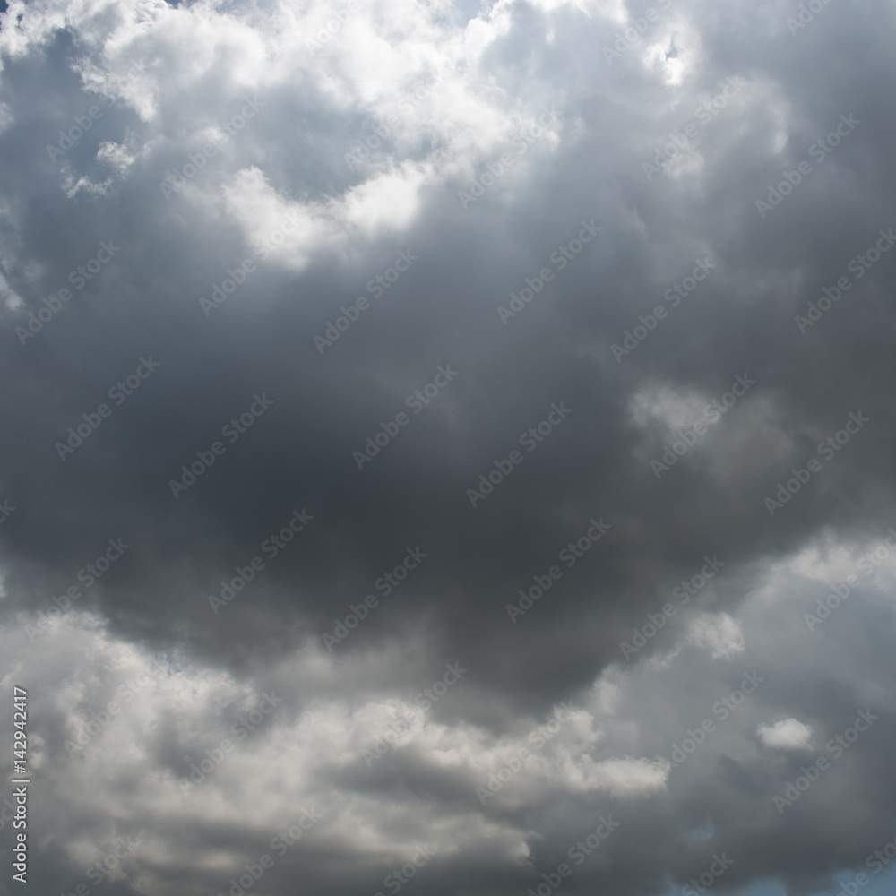 Fototapeta premium Background of dark clouds before a thunder-storm