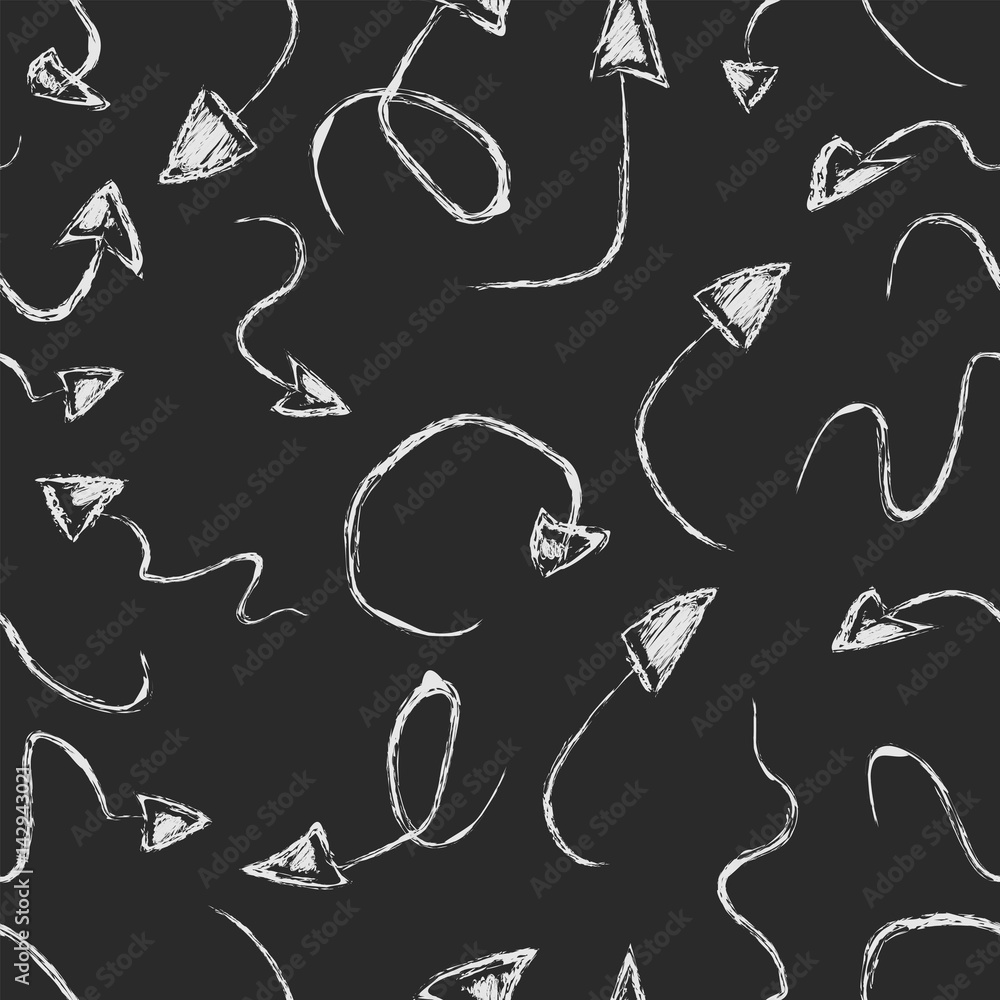 Chalk arrows seamless Chalk arrows seamless