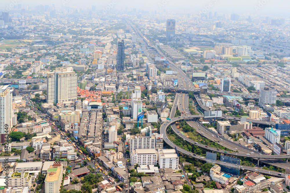 Panorama of Bangkok from Baiyoke Sky Hotel. Thailand Panorama of Bangkok from Baiyoke Sky Hotel. Thailand