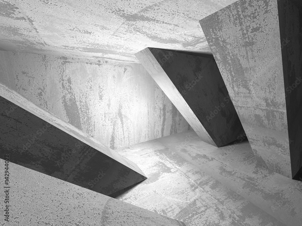 Abstract concrete architecture dark background Abstract concrete architecture dark background