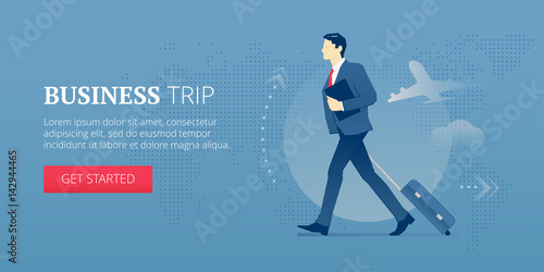 Business trip web banner