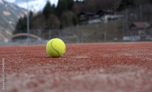 Tennis court with tennis ball © buenafoto