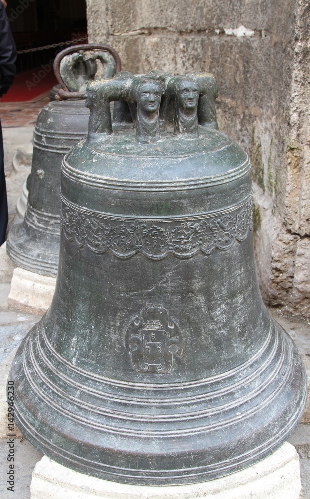 Bell near church of St. Francisco in Havana Cuba Bell near church of St. Francisco in Havana Cuba