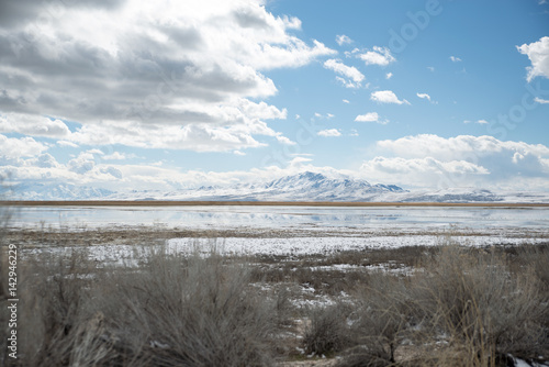 Majestic views overlooking the great Salt Lake in Utah