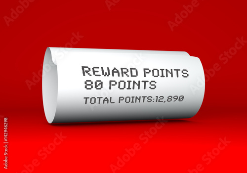 reward points receipt for purchase