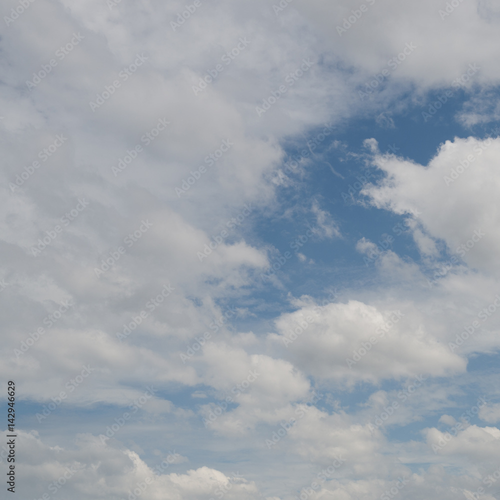 White clouds in the blue sky. White clouds in the blue sky.