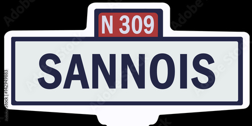 Fotografie SANNOIS - Ancien panneau entrée d'agglomération