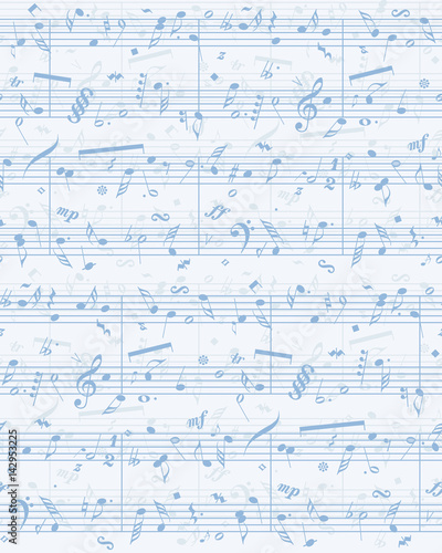Vector piano sheet music