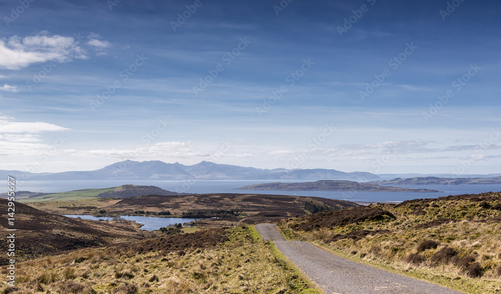 Hazey Arran From Fairlie Moor