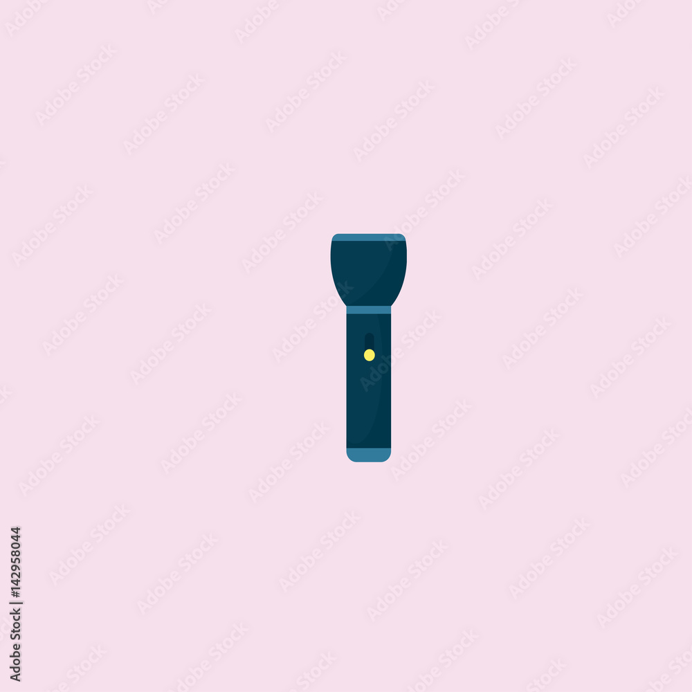 Flashlight icon. flat design Flashlight icon. flat design