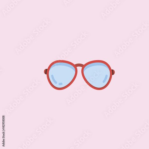 Glasses Icon. flat design