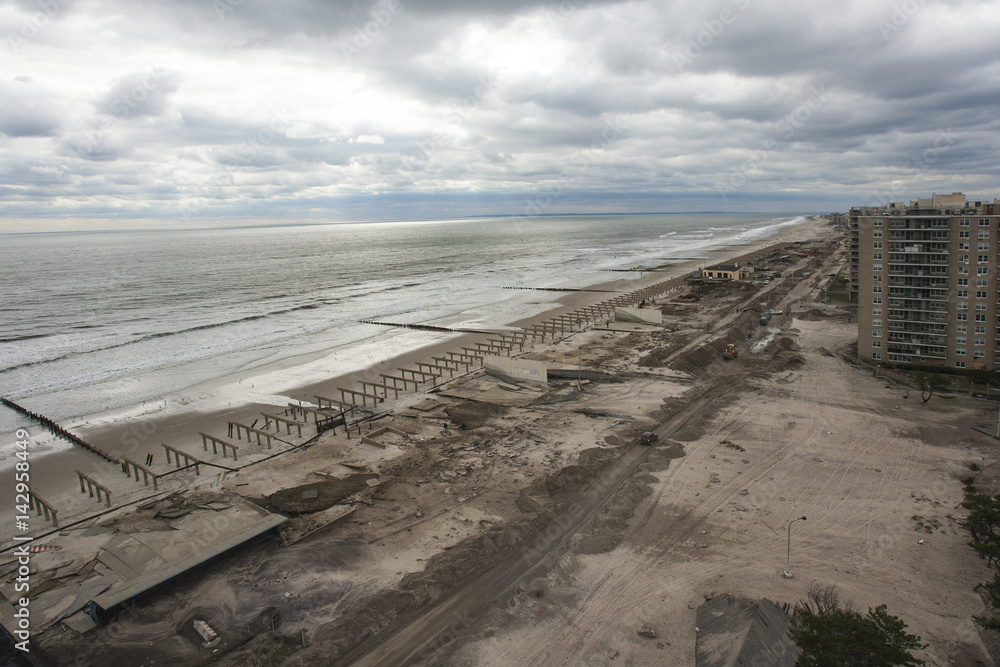 One of New York borough area after Hurricane Sandy One of New York borough area after Hurricane Sandy