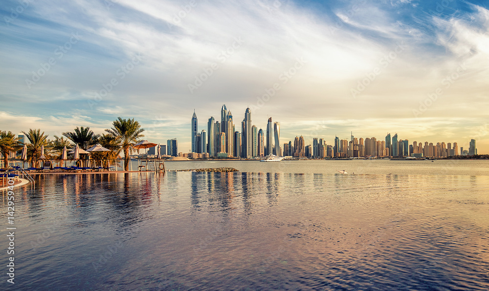 Fototapeta premium Panorama von Dubai