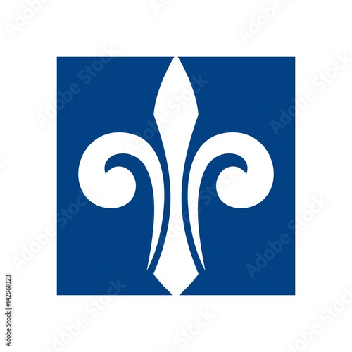 fleur de list logo vector.