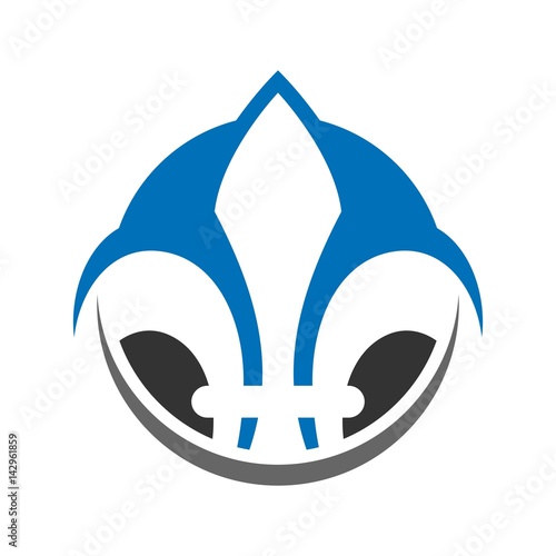 fleur de list logo vector.