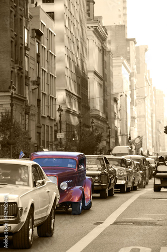 Fototapeta Naklejka Na Ścianę i Meble -  Classic Car at  5av Manhattan