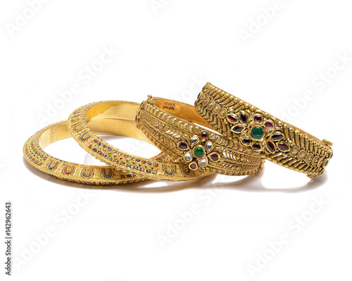 22k gold antique style bracelets photo