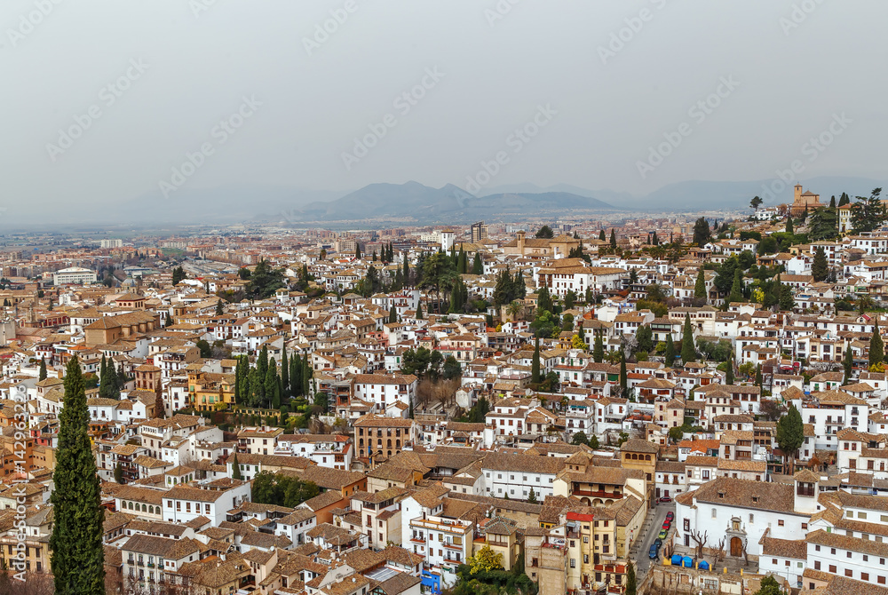 view of Granada city, Spain