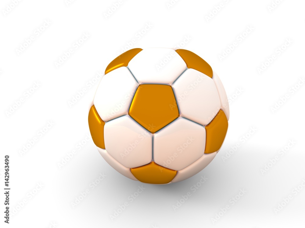 Soccer ball. Isolated object on white background. 3d render Soccer ball. Isolated object on white background. 3d render