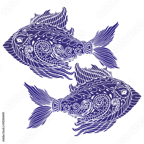 Zen tangle stylized abstrac...