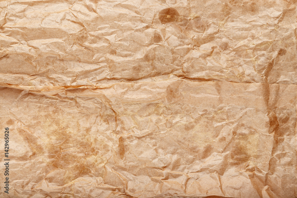 Obraz premium Crumpled craft paper texture