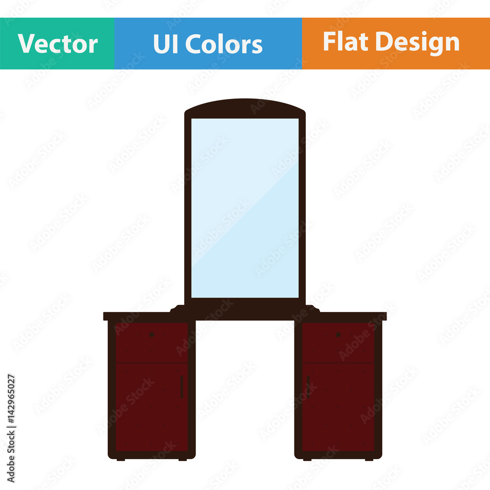 Dresser with mirror icon Dresser with mirror icon