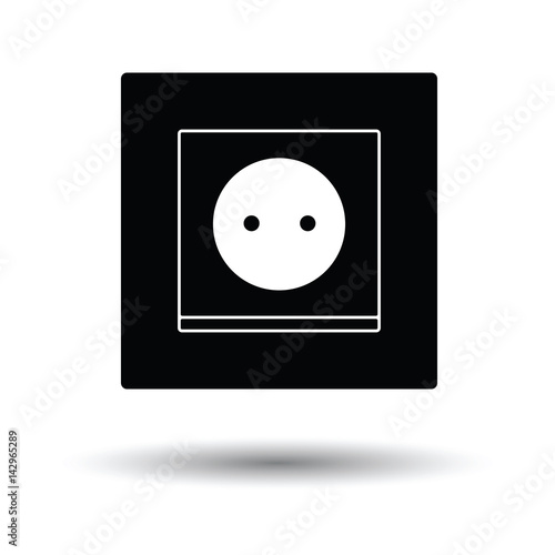 Europe electrical socket icon