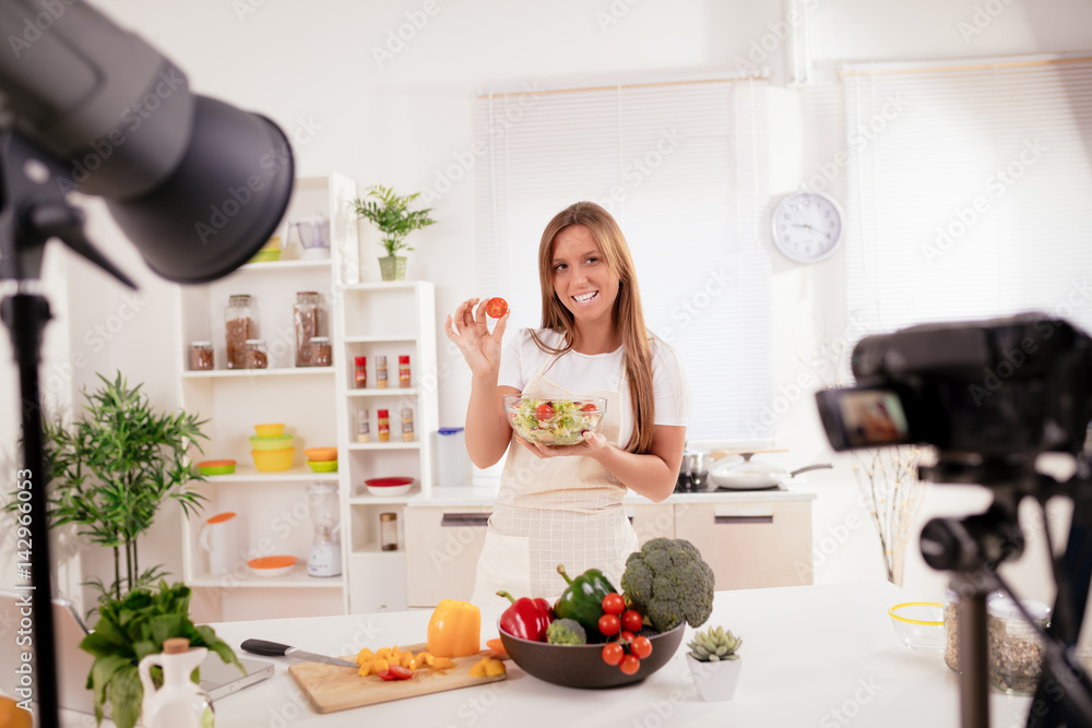 Attractive Blogger Girl Making Video For You Attractive Blogger Girl Making Video For You
