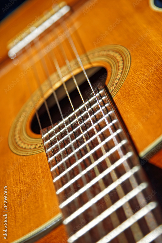 Obraz premium Classical Guitar Close Up