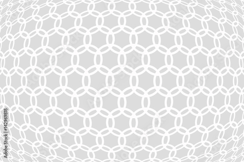 3d circles seamless wallpaper white