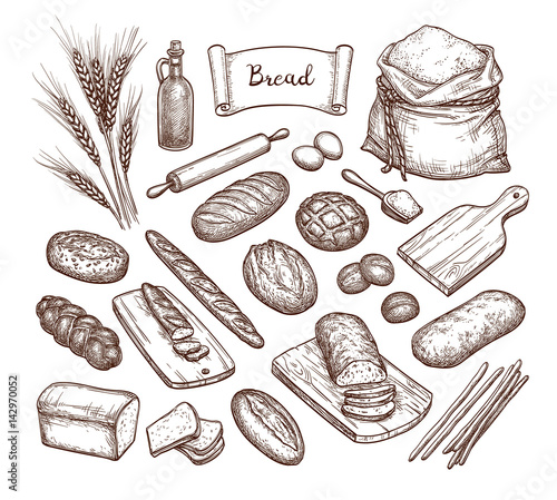 Bread and Ingredients.