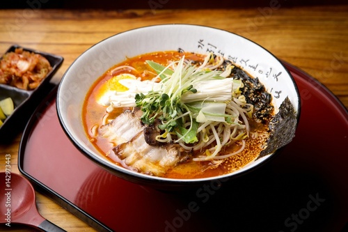 Tantanmen. Japanese style noodles. photo