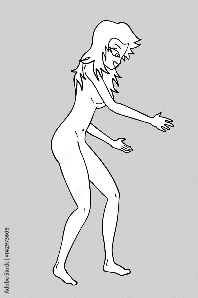 Fototapeta premium body woman illustration