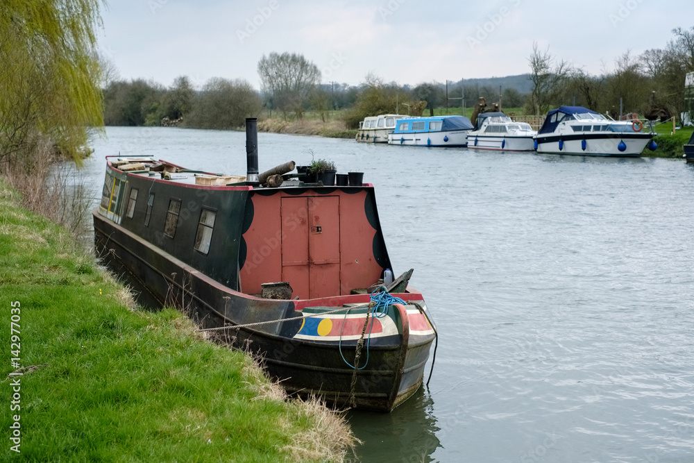 Canal Boat on the River Thames