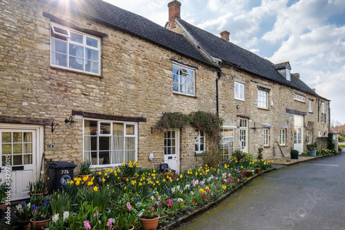 Row of Honey Coloured Houses in witney