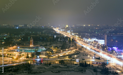 Minsk city at night