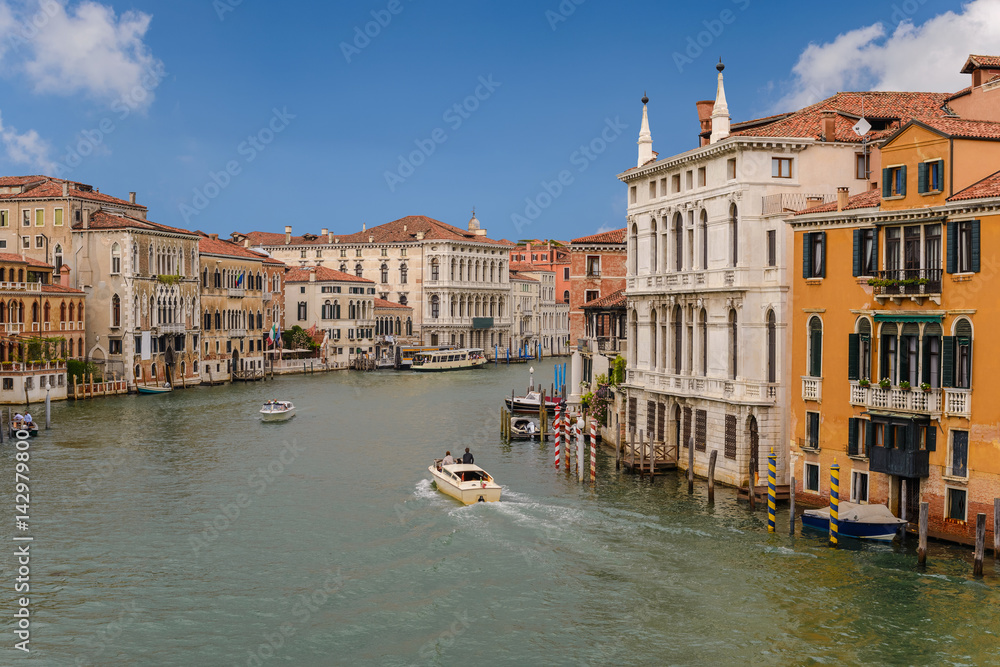Venice Grand Canal and city skyline, Venice, Italy
