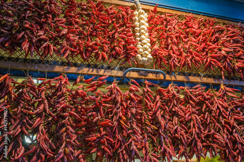 Spices in Central Market Hall, Budapest, Hungary