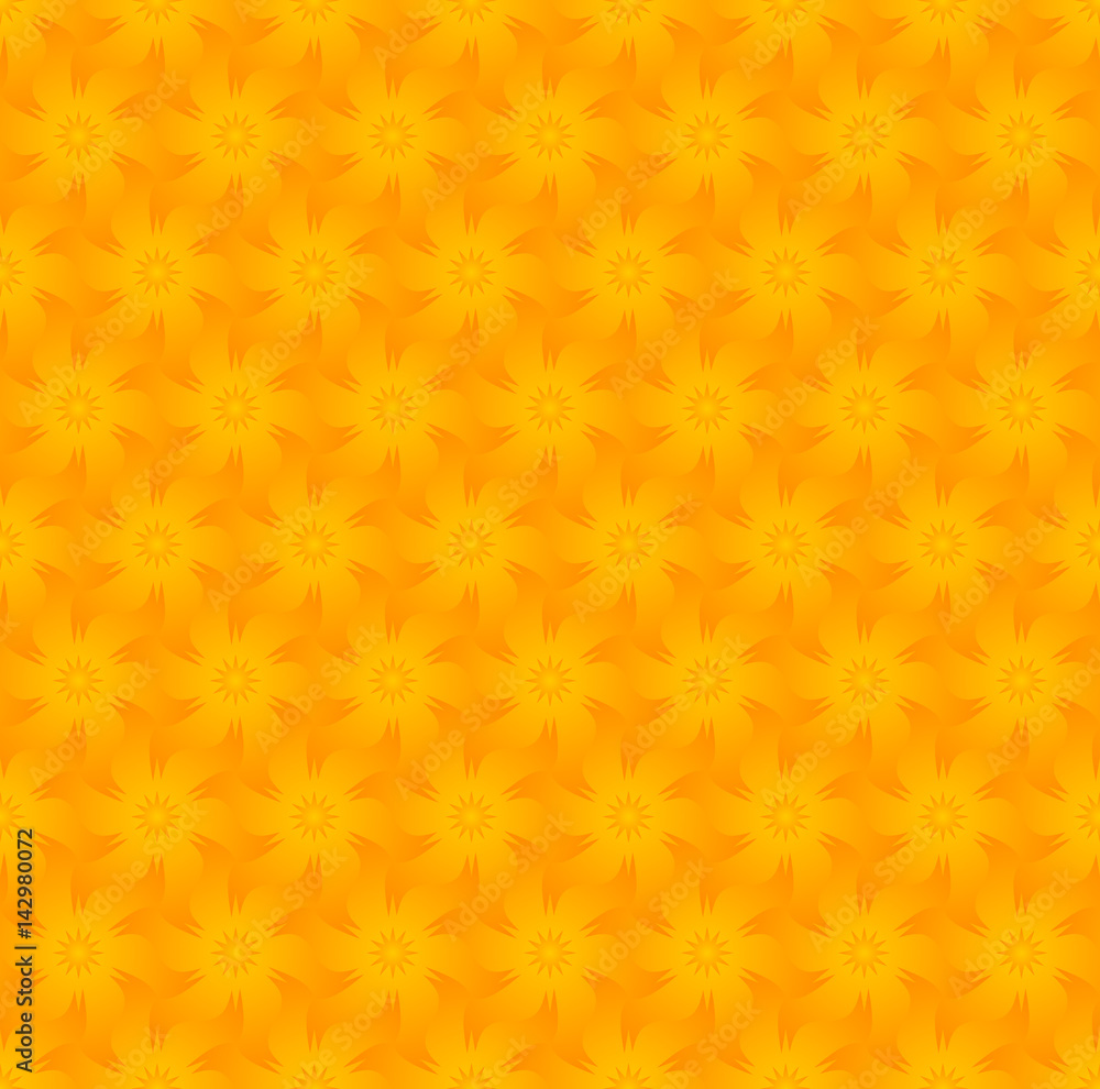 Mosaic from gold flowers. Seamless pattern. Mosaic from gold flowers. Seamless pattern.